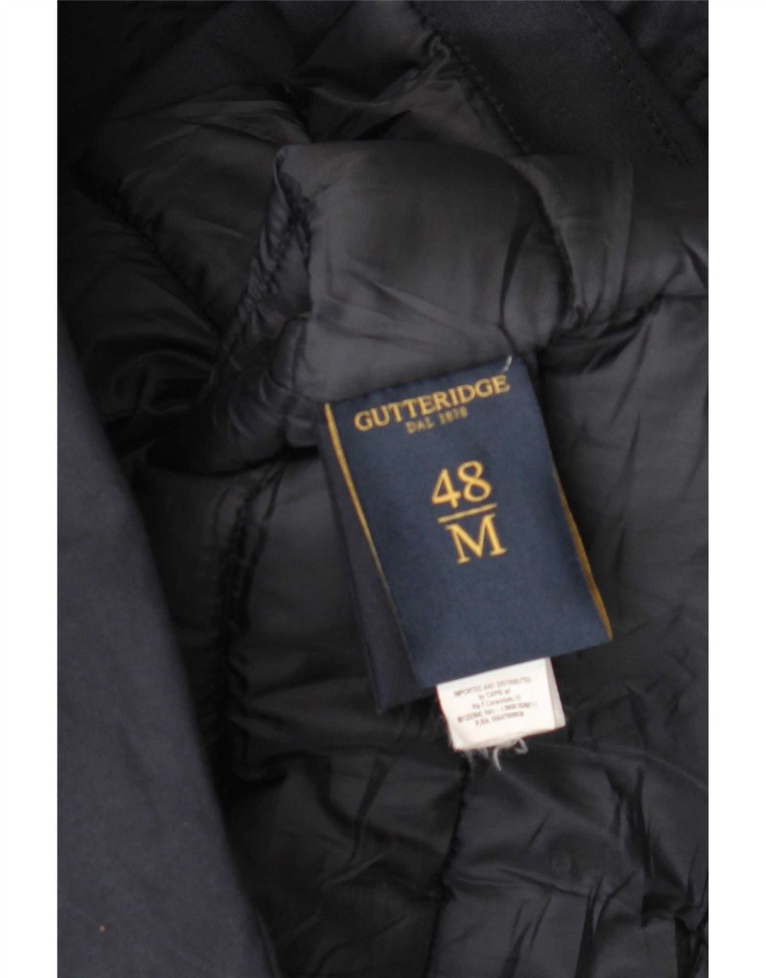 Gutteridge Abrigo acolchado con capucha para hombre IT 48 Poliéster azul marino medio