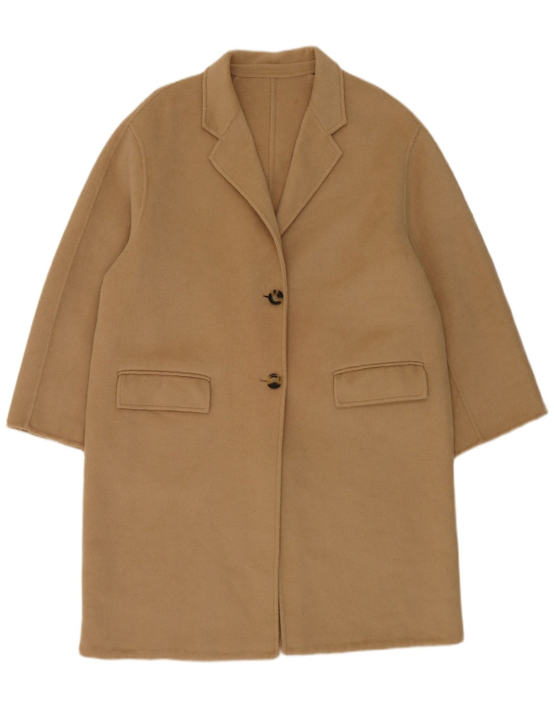 Vintage mujer abrigo Reino Unido 18 XL Beige