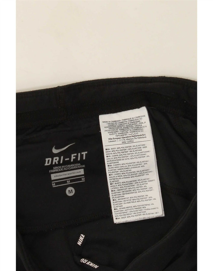 Nike - Leggings capri Dri Fit para mujer, talla M, poliéster negro