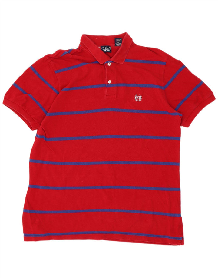 Chaps Polo para hombre de algodón a rayas rojo medio