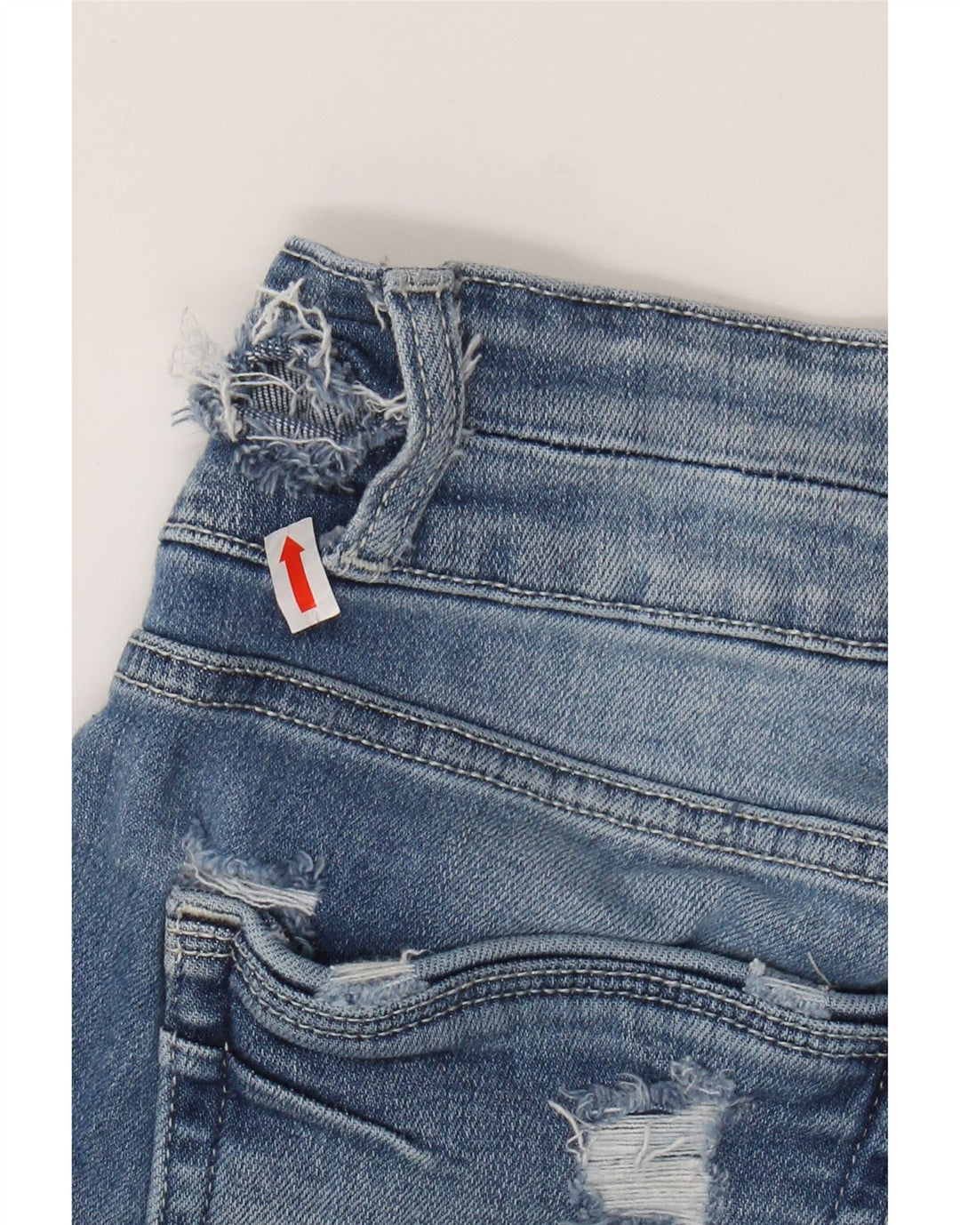 BKE Vaqueros ajustados desgastados de talle medio Payton para mujer W29 L26 Algodón azul