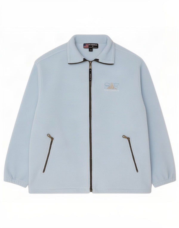 Vintage hombres chaqueta de lana Reino Unido 38 azul medio