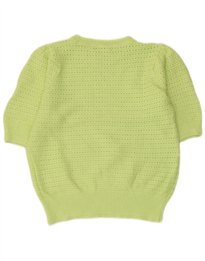 MARKS & SPENCER Suéter tipo jersey con cuello redondo para mujer UK 40 Grande Verde