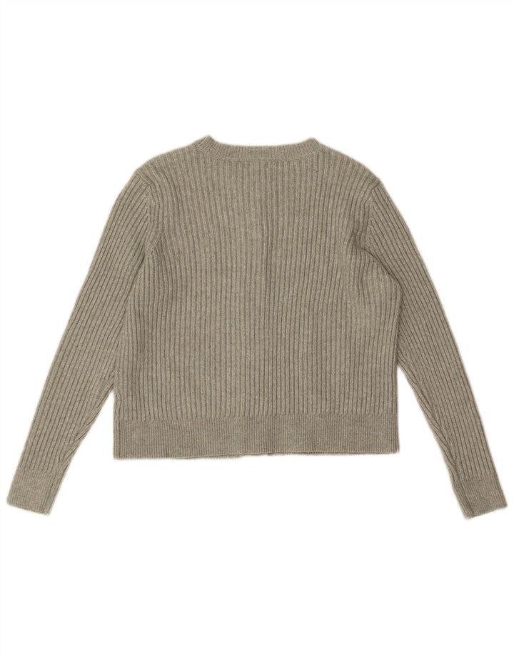 Marks & Spencer Suéter tipo cárdigan para mujer UK 46 Grande Poliéster verde