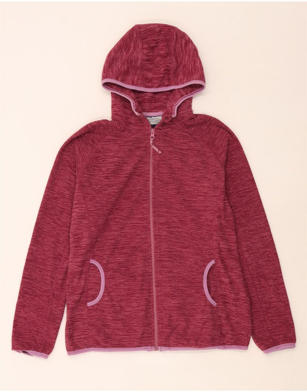 Mountain Warehouse Suéter con capucha y cremallera para mujer UK 46 Large Borgoña moteado