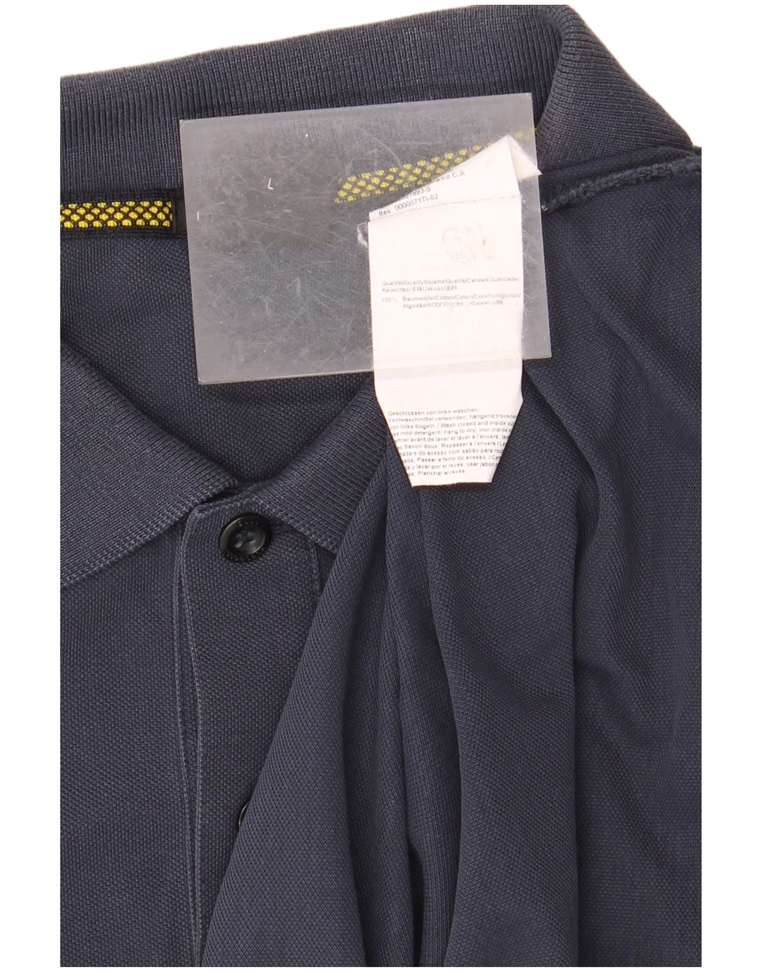 Polo HUGO BOSS para hombre de algodón azul marino grande
