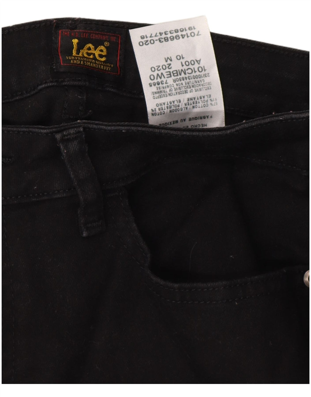 LEE Vaqueros Bootcut para Mujer US 10 Grande W32 L32 Algodón Negro