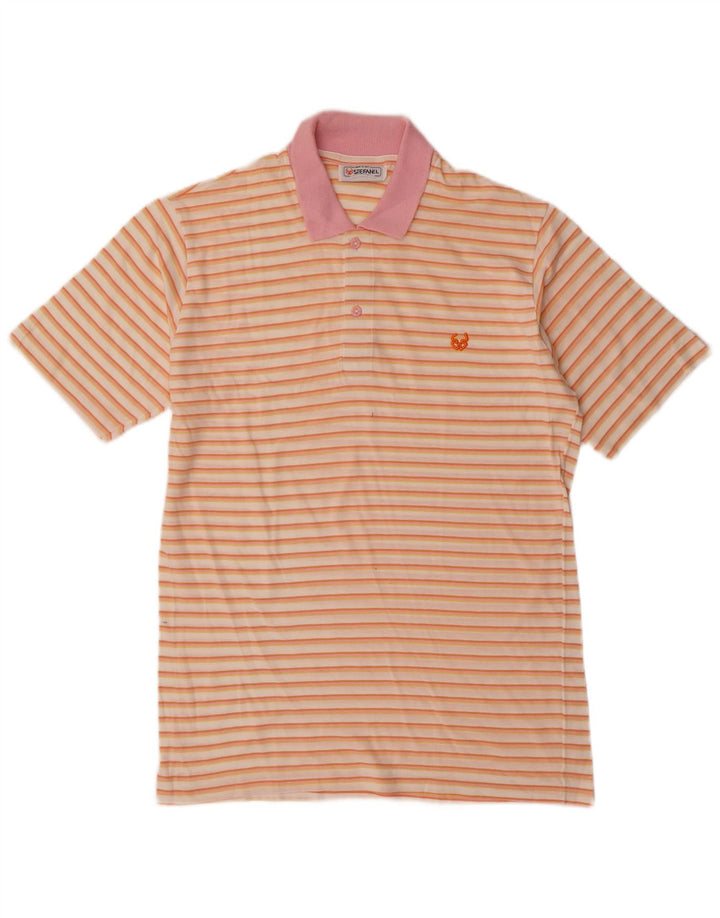 Stefanel Polo De Hombre IT 50 Medium Algodón A Rayas Multicolor