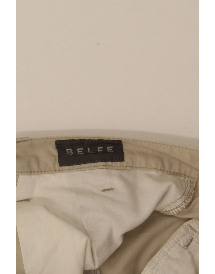 BELFE & BELFE Pantalones cortos cargo para hombre W34 Algodón beige grande