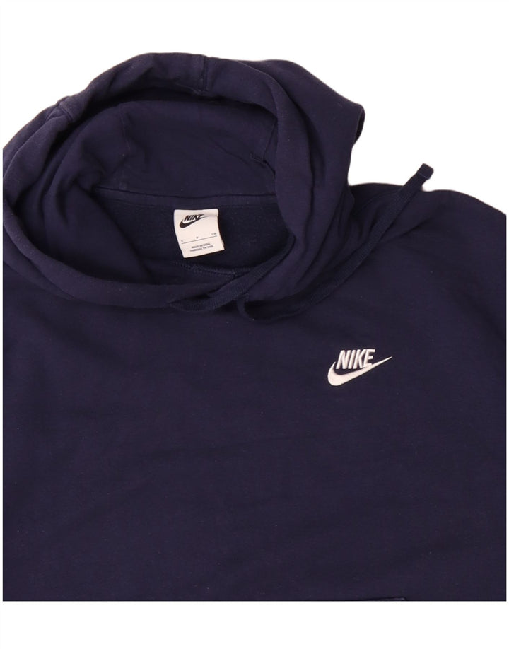 Nike - Sudadera con capucha para hombre, talla pequeña, algodón azul marino