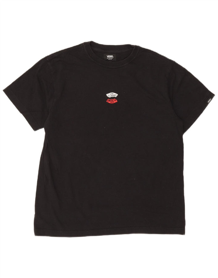 Camiseta Vans Hombre Top Medium Negro Algodón