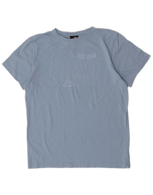 Ellesse Camiseta con gráfico de ajuste relajado para mujer UK 10 Small Blue