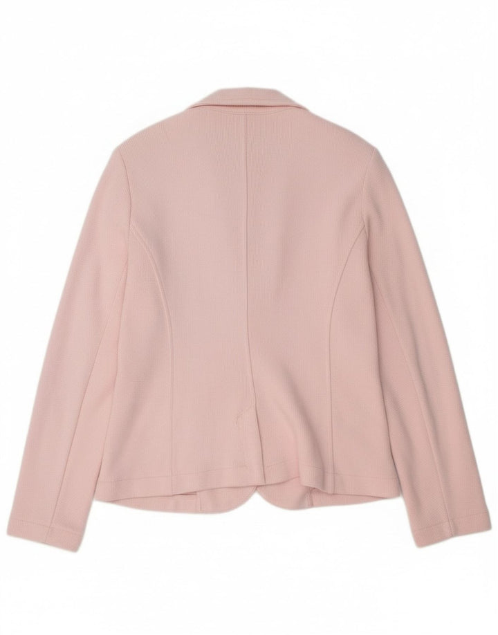 Whistles Chaqueta tipo blazer de 2 botones para mujer Reino Unido 46 Grande Algodón rosa