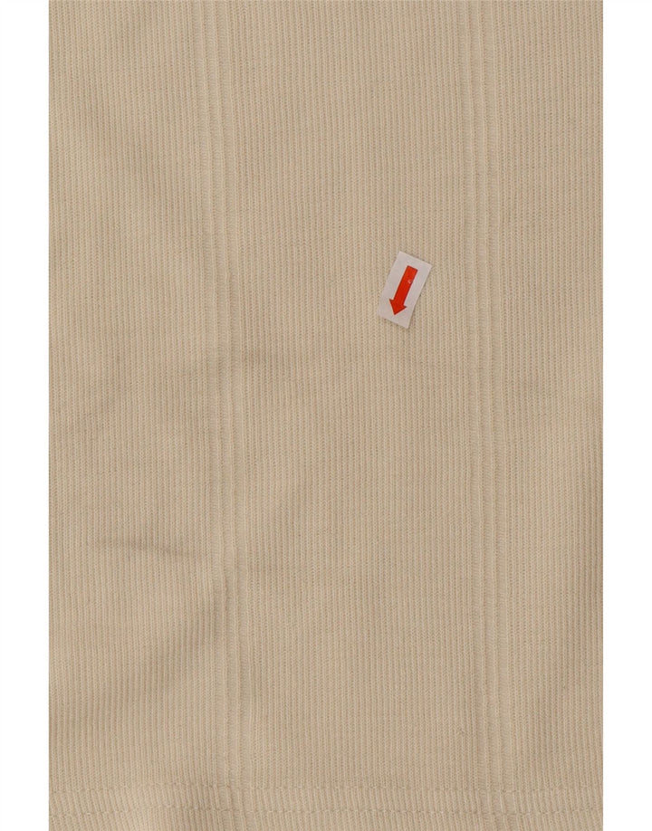 ADIDAS Camiseta Hombre Top UK 40/42 Medio Beige Algodón