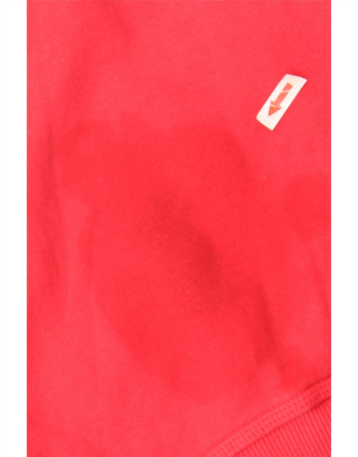 Superdry Jersey con capucha gráfica para hombre, talla grande, rojo