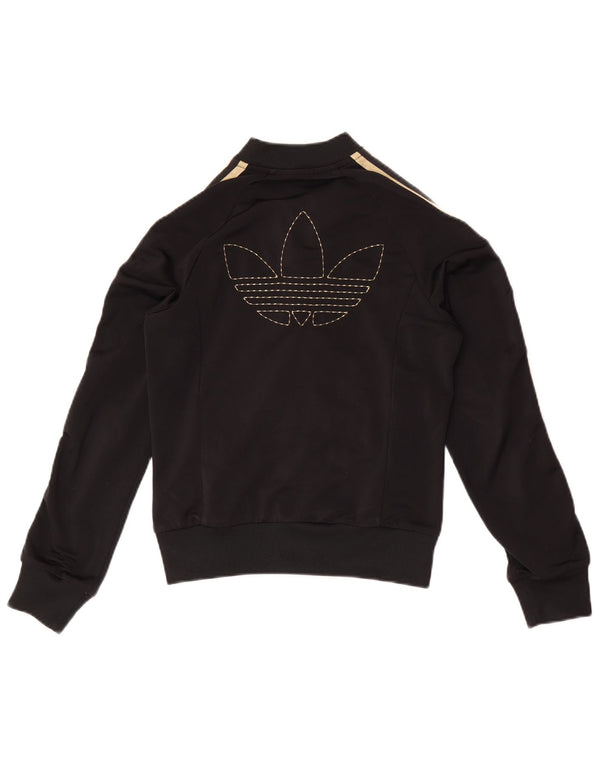 Adidas Chaqueta de chándal gráfica para mujer EU 34 XS Poliéster negro