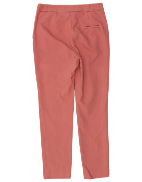Zara Mujer Pantalón Chino Slim Small W26 L26 Algodón Rosa