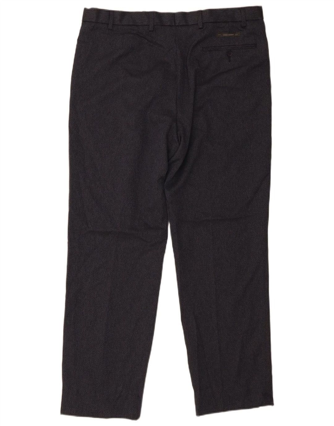 MARKS & SPENCER Mens Regular Fit Suit Trousers W38 L33 Navy Blue Polyester