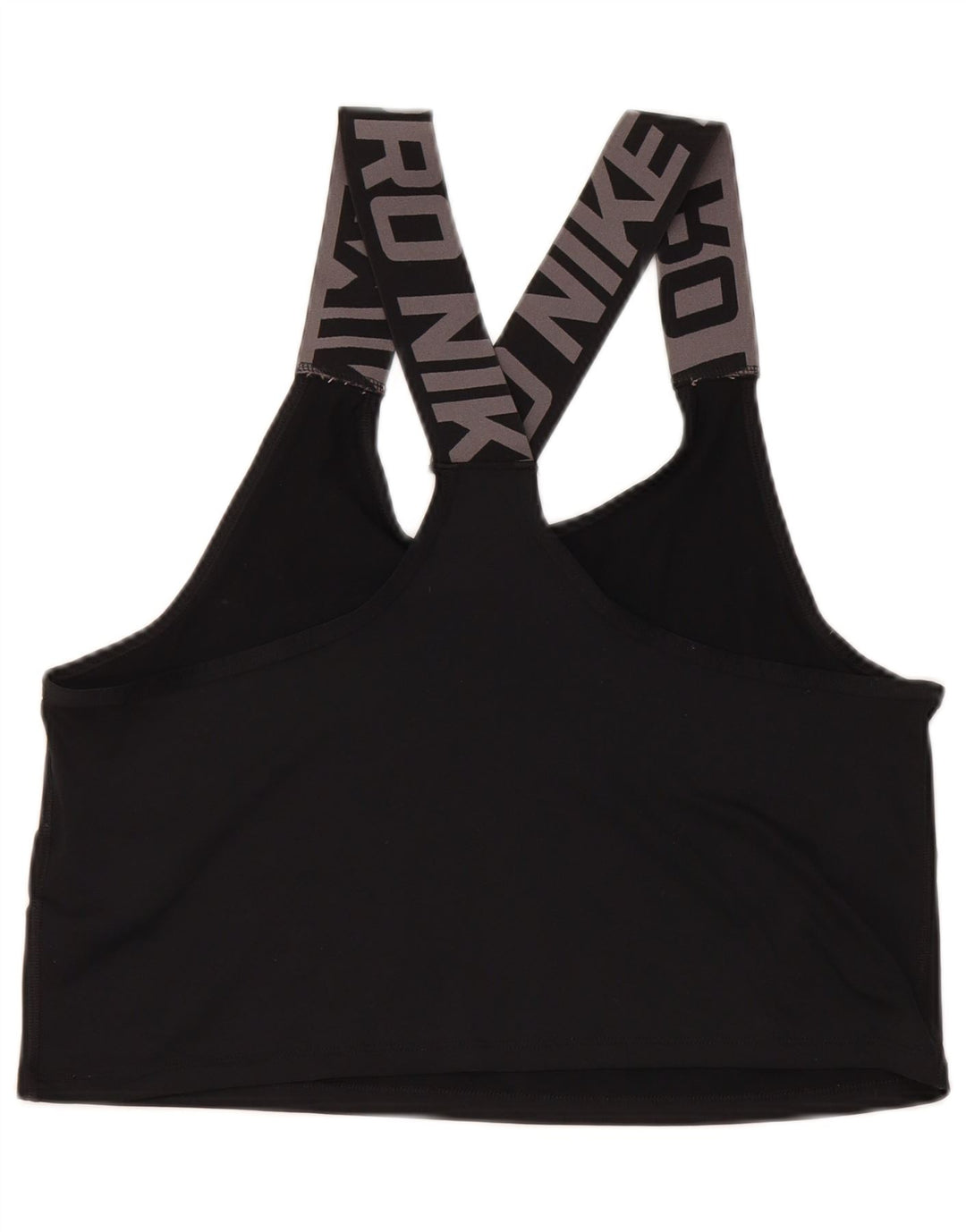 Nike Dri Fit Graphic Bra deportivo para mujer, talla pequeña, poliéster negro