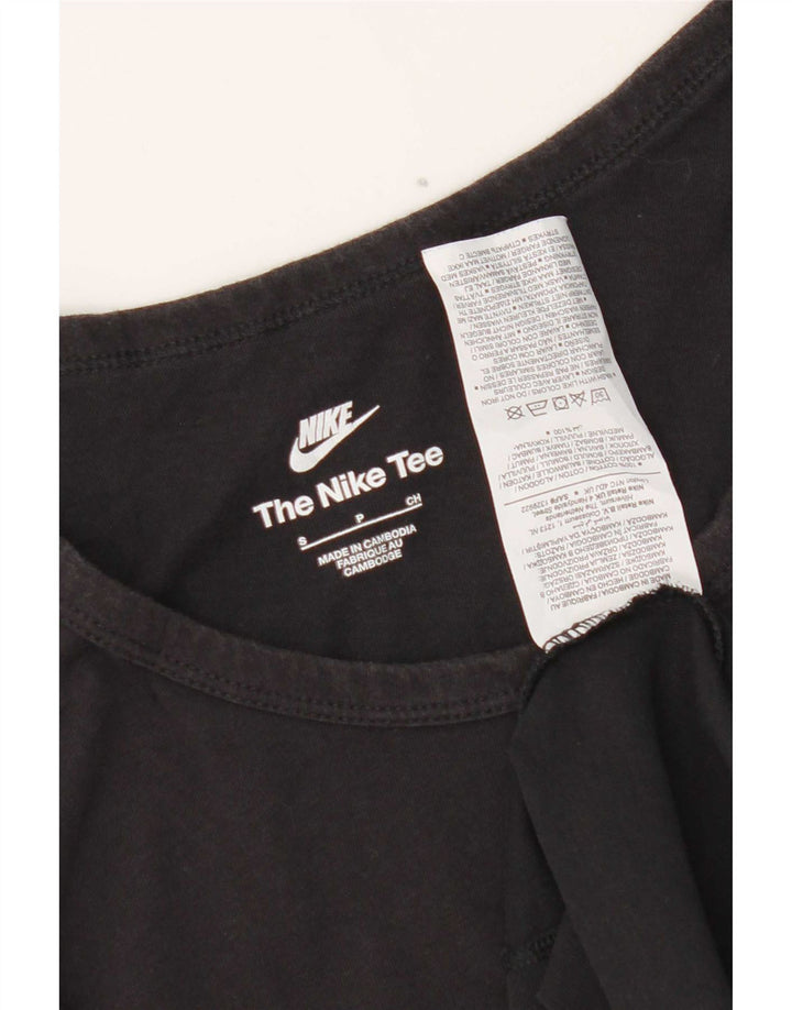 Nike - Camiseta sin mangas para hombre, talla pequeña, algodón negro