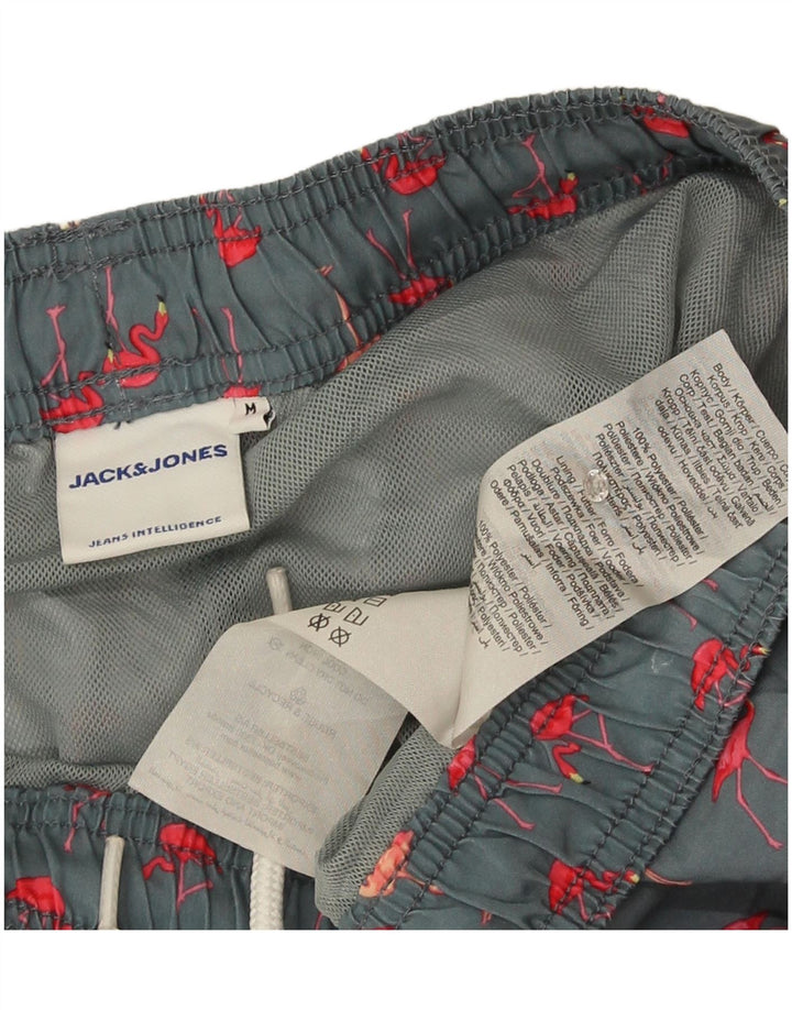 Jack & Jones Hombre Bañador Graphic Poliéster Gris Medio