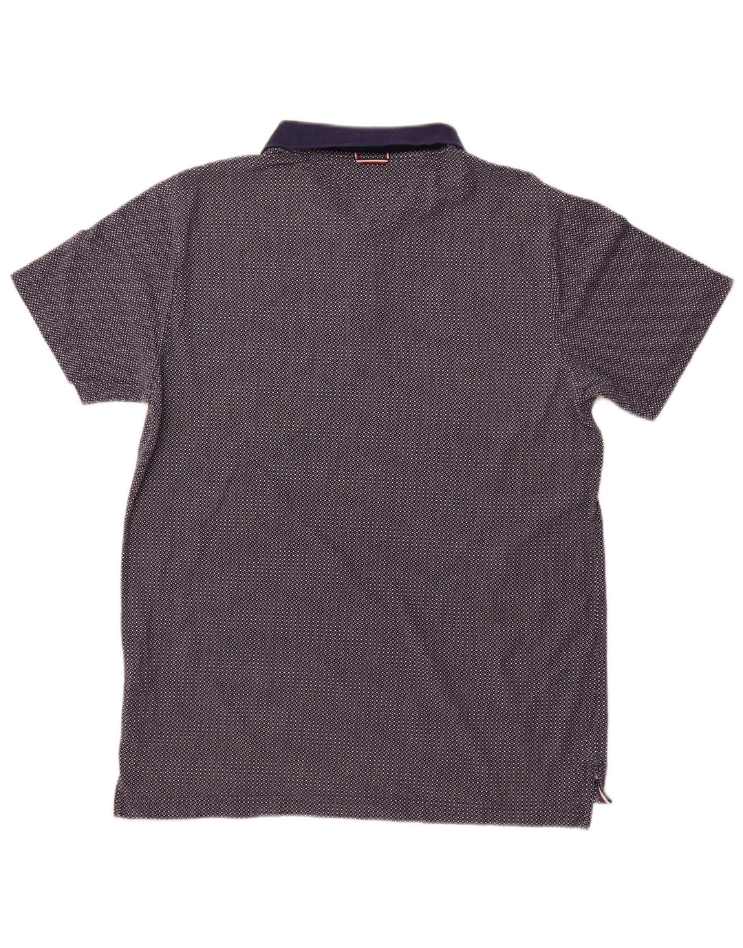 TOMMY HILFIGER Polo para hombre XL Algodón con lunares azul marino