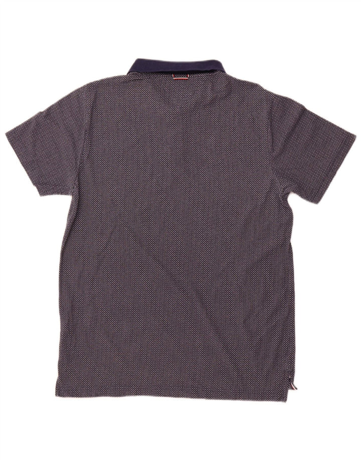 TOMMY HILFIGER Polo para hombre XL Algodón con lunares azul marino