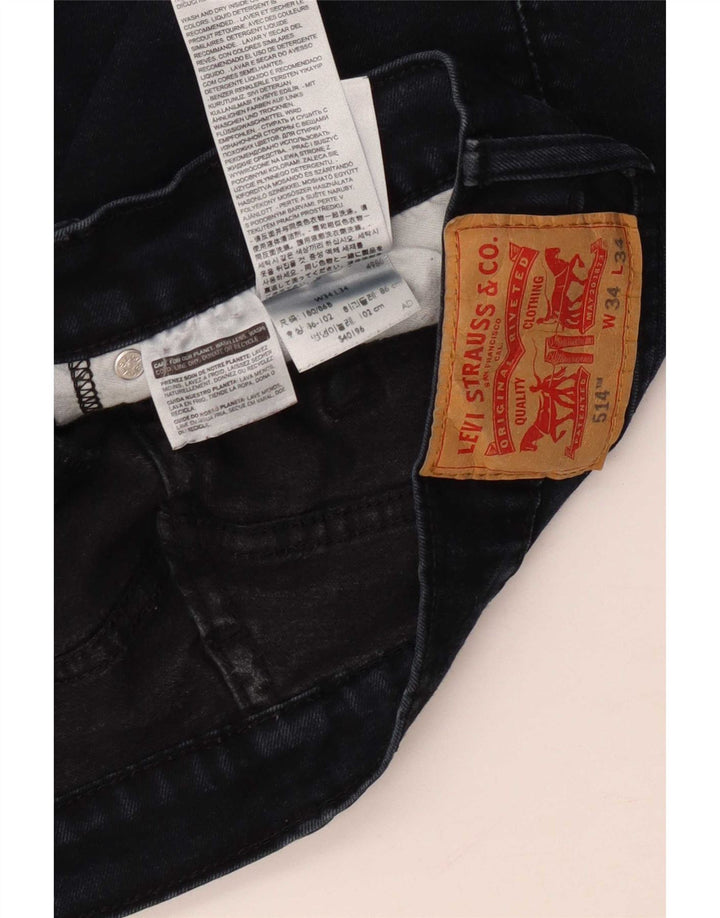 Levi's Jeans rectos 514 para hombre W34 L34 Algodón azul marino