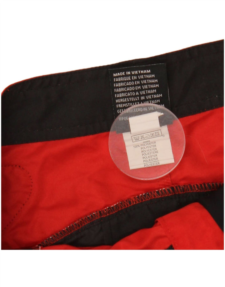 Quiksilver Hombre Shorts De Bañador Gráfico Poliéster Color Block Mediano Rojo