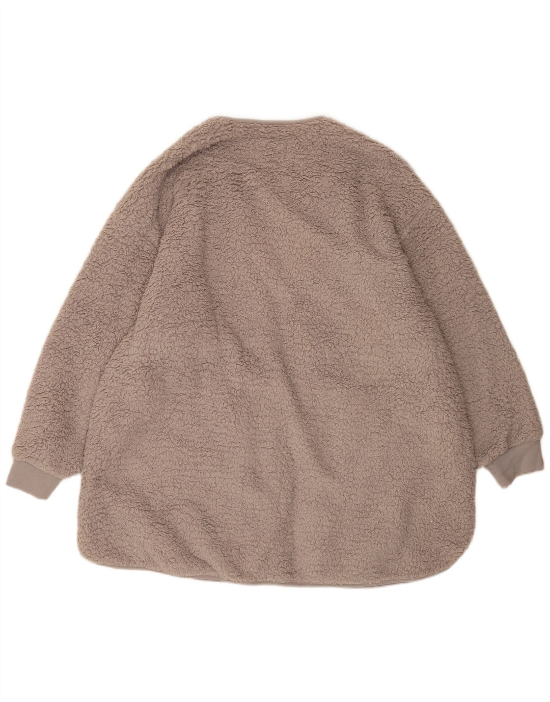 Marks & Spencer Abrigo de forro polar abierto de gran tamaño para mujer UK 40 XL Gris