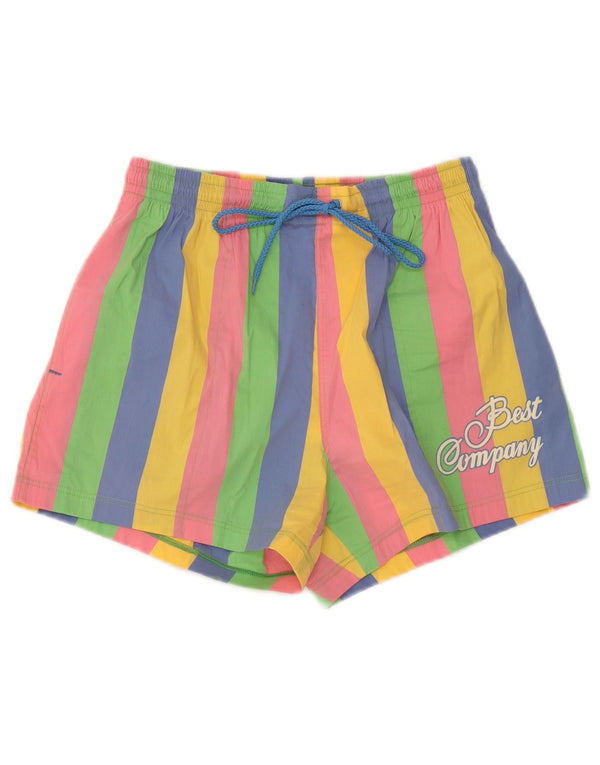 Best Company - Bañador para mujer con estampado gráfico, talla 40, XL, multicolor, a rayas