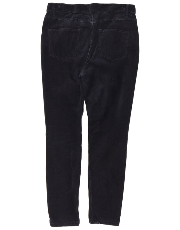 Marks & Spencer Pantalones de pana ajustados para mujer UK 40 Large W32 L27 Azul marino