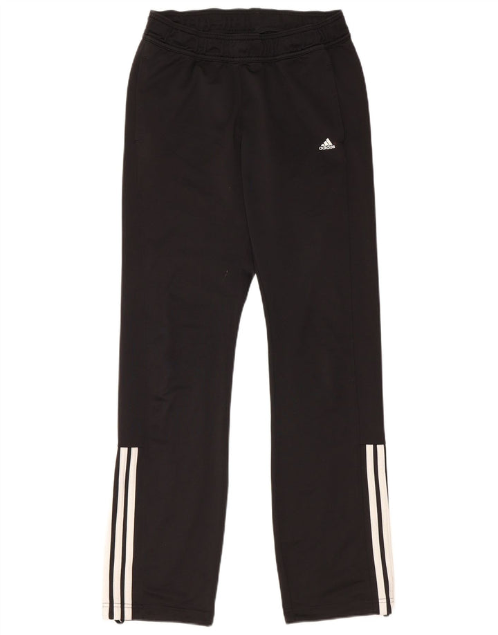 Adidas Pantalones de chándal para mujer UK 8/10 Small Negro Poliéster