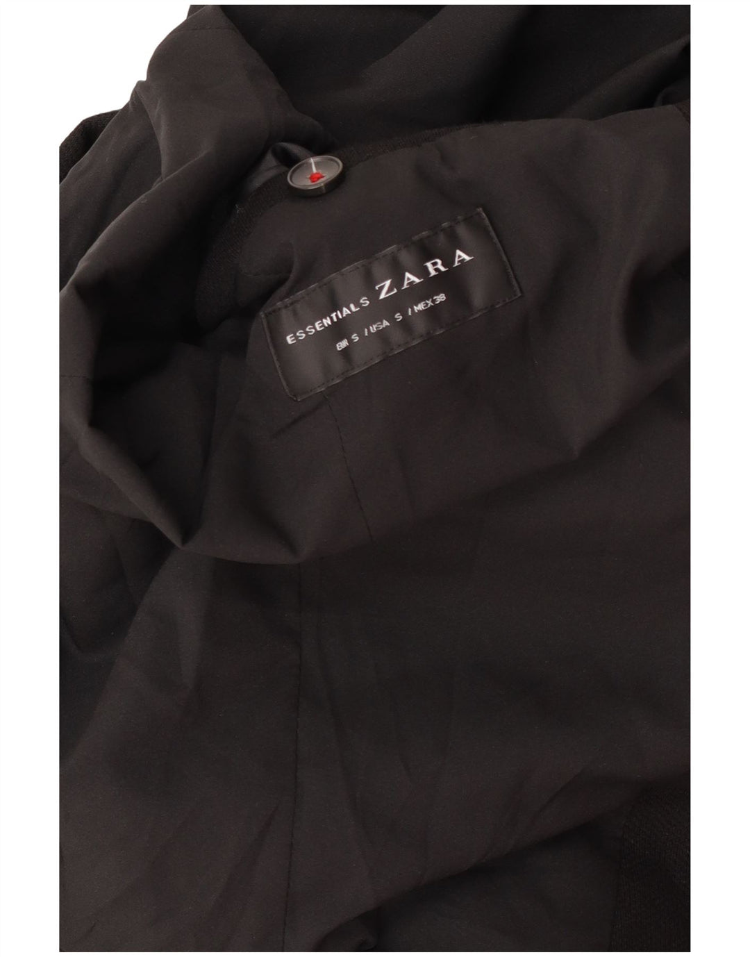 Zara Chaqueta tipo blazer de 2 botones para hombre UK 36 Small Black