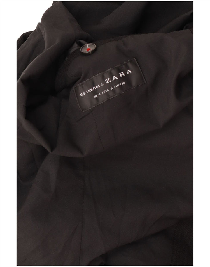 Zara Chaqueta tipo blazer de 2 botones para hombre UK 36 Small Black