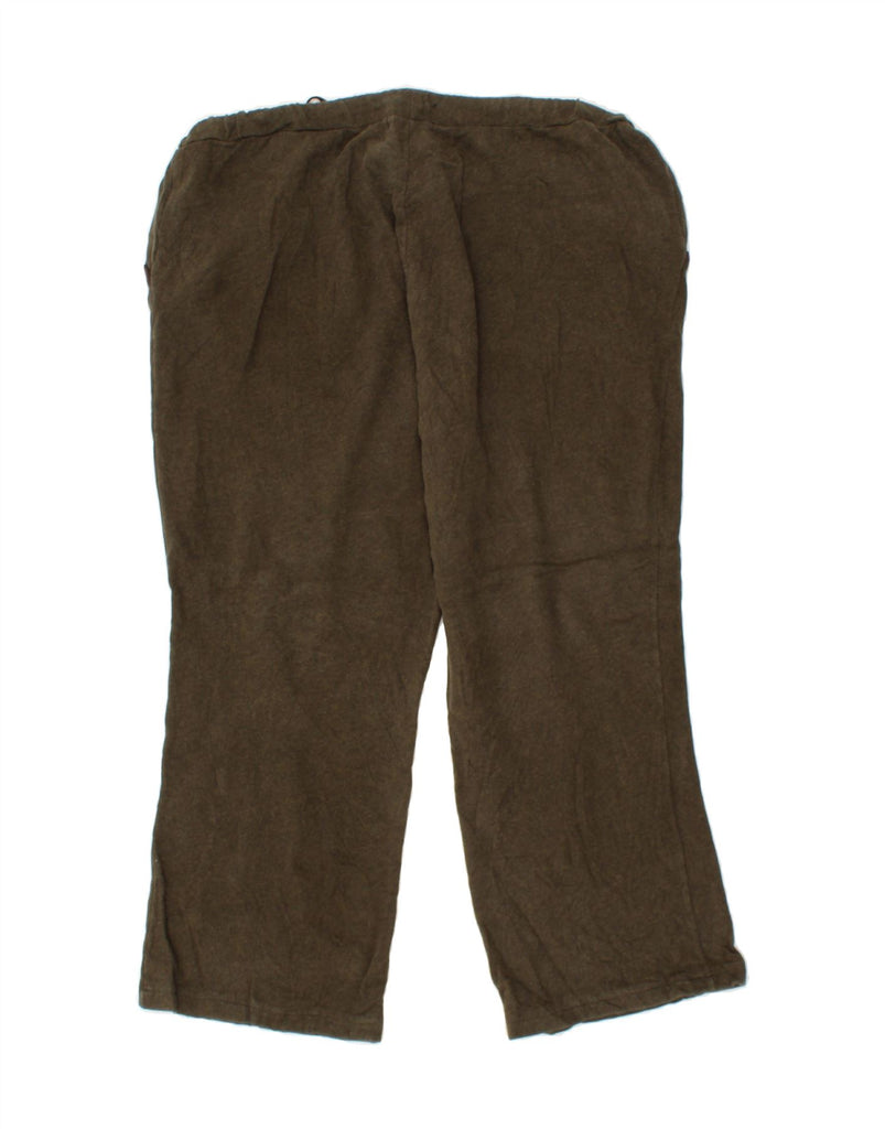 RALPH LAUREN Womens Capri Tracksuit Trousers UK 20 2XL Khaki Cotton Vintage Ralph Lauren and Second-Hand Ralph Lauren from Messina Hembry 