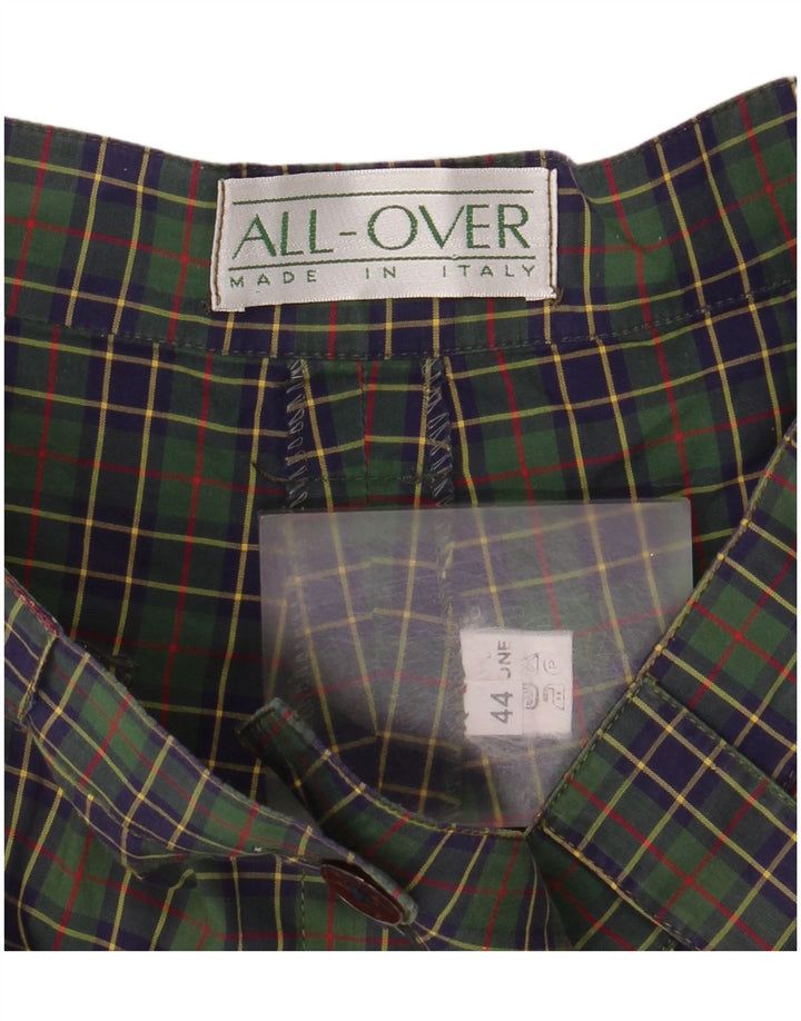 Pantalones cortos chinos para mujer All Over IT 44 Medium W28 Green Check