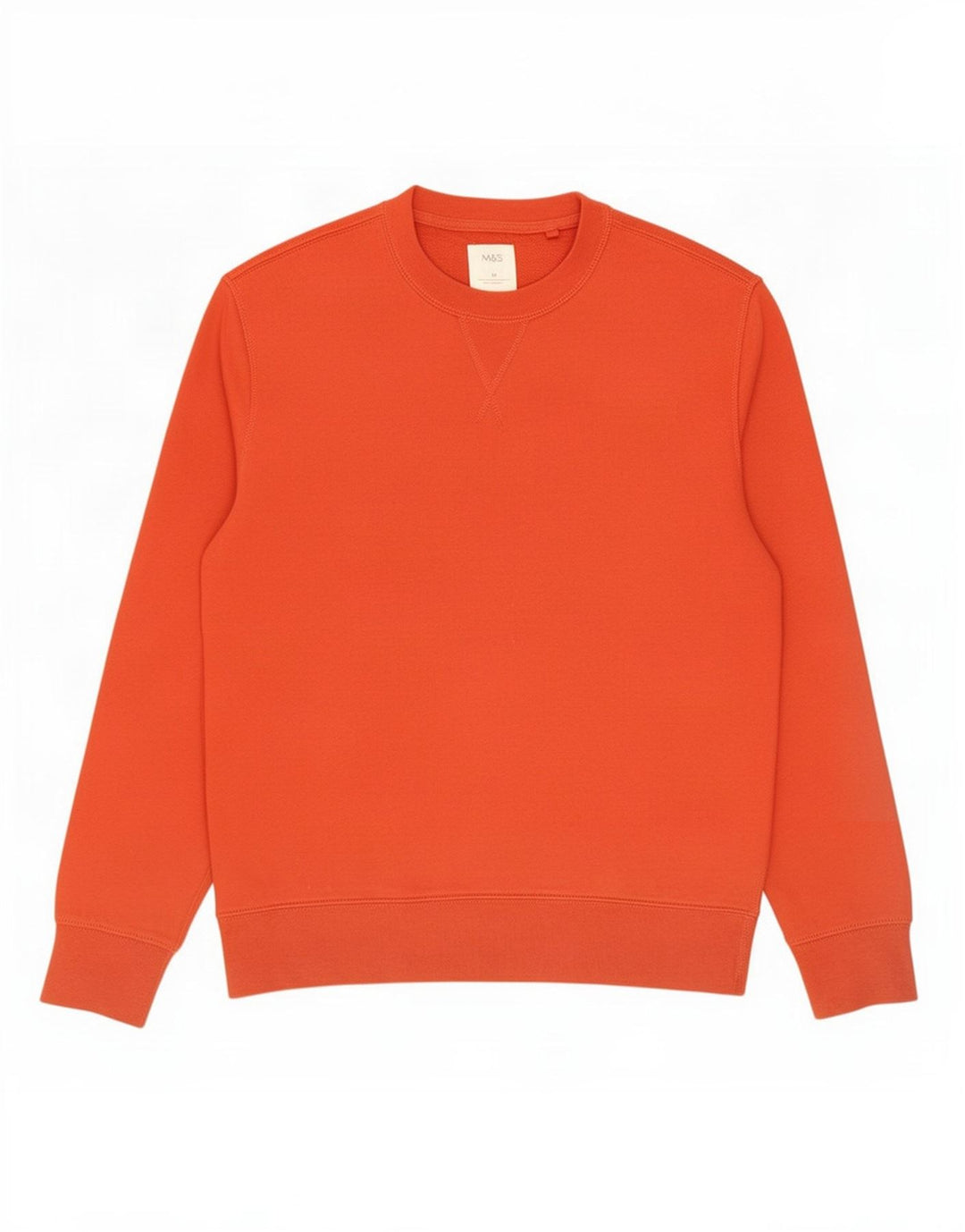 Marks & Spencer Hombre Sudadera Jumper Medium Rojo Algodón