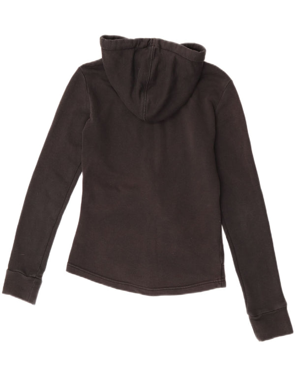 Puma Sudadera con capucha y cremallera para mujer UK 6 XS Negro