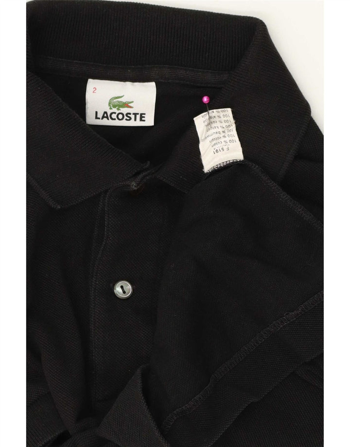 Polo Lacoste Hombre Talla 2 XS Algodón Negro