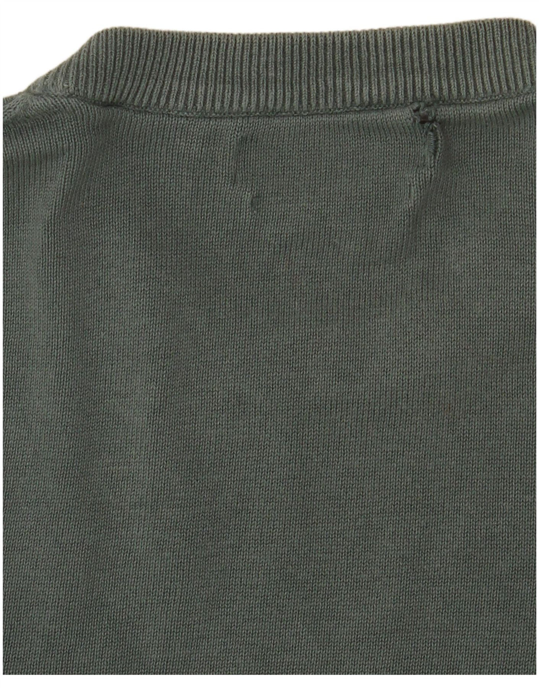 Marks & Spencer Jersey de cuello redondo para hombre de algodón verde medio