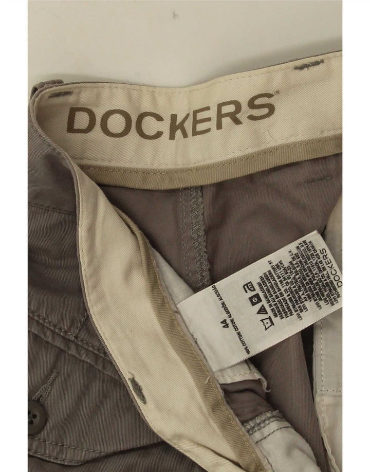 Dockers Pantalones cortos cargo para hombre W44 2XL Gris Algodón