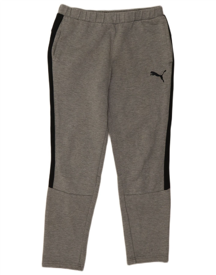 Pantalones De Chándal Puma Gris Medio De Algodón Color Block