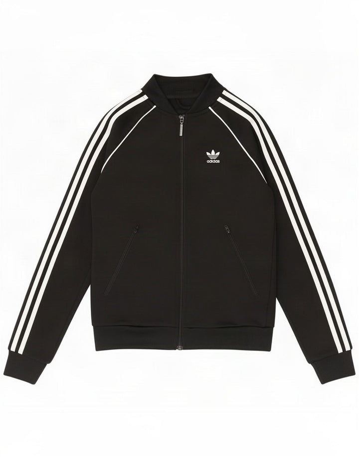 Chaqueta de chándal para mujer Adidas UK 4 XS Poliéster negro