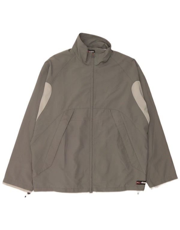 Lotto Hombre Chándal Top Chaqueta XL Gris Colorblock Poliéster