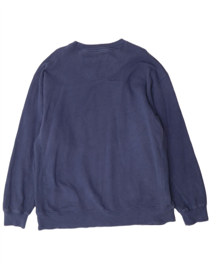 Izod Hombre Sudadera Alta Jumper XL Azul Marino Algodón