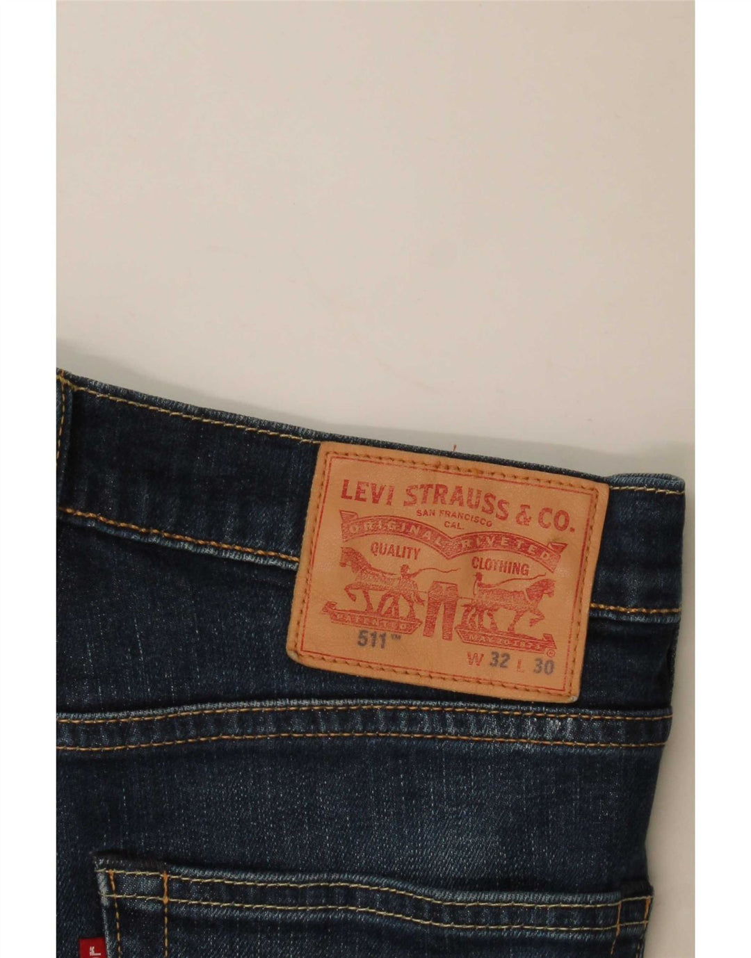 Vaqueros Levi's 511 Slim Mujer W32 L30 Algodón Azul Marino