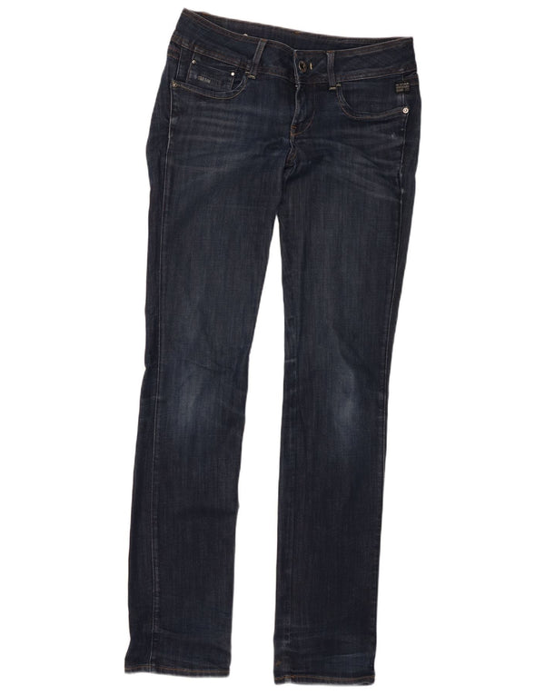 Jeans Rectos G-Star Mujer W29 L36 Algodón Azul Marino
