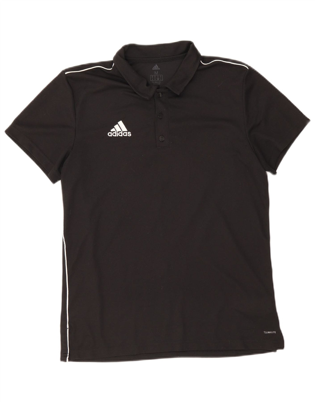 Adidas Mens Climalite Polo Polo Medio Negro Poliéster