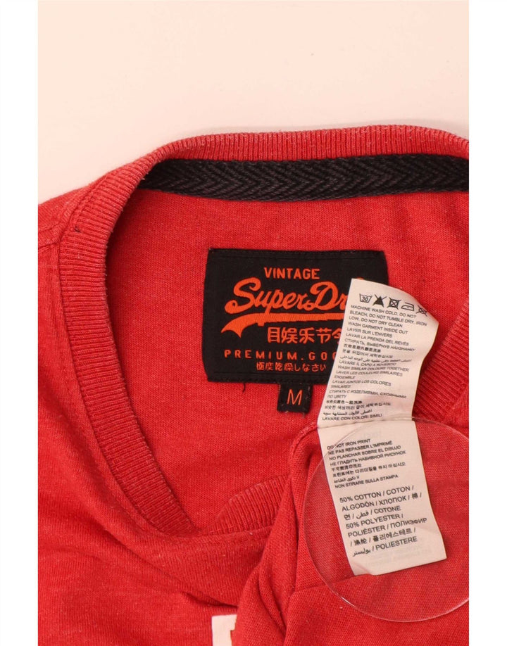 Superdry Camiseta Gráfica De Algodón Rojo Medio Para Hombre